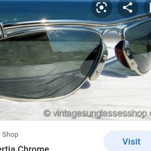Rare Vtg Ray-Ban Inertia Chrome Sunglasses 1990's